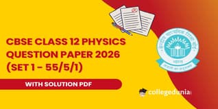 CBSE Class 12 Physics Set 1 - (55/5/1) Question Paper 2026 with Solution PDF
